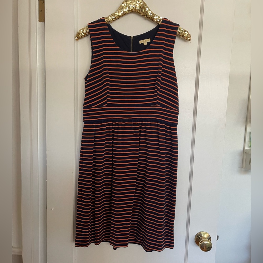 Shoshanna navy & orange dress size 10